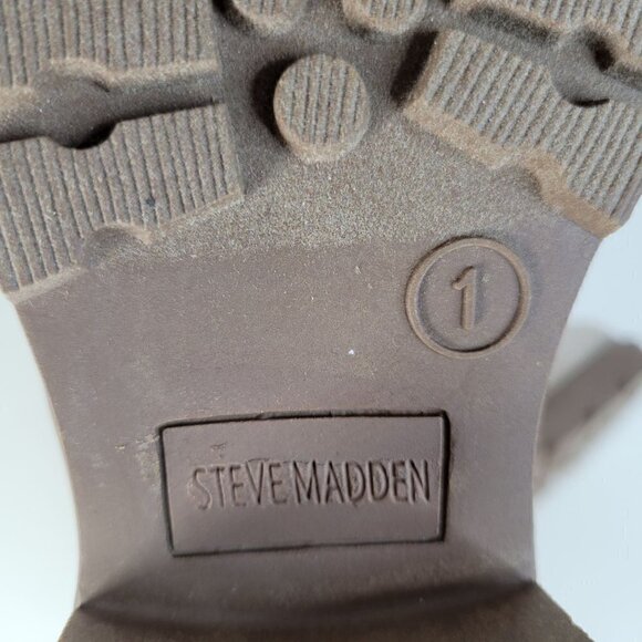 STEVE MADDEN Cozy Boots Taupe | 1 Little Kid Girl - NEW - Picture 15 of 16